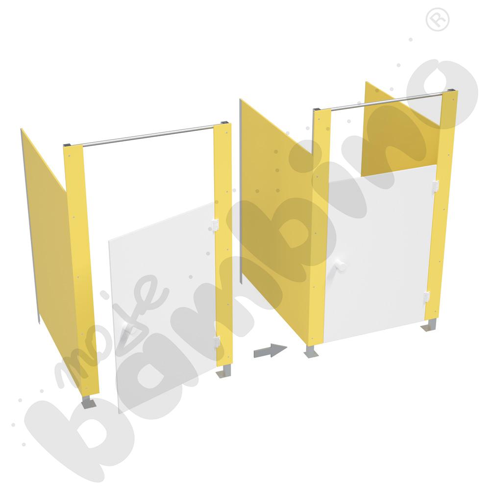 Kabina WC Aqua  - moduł podstawowy żółty          
