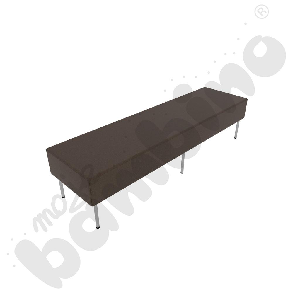 Pufa Versa 180x50 cm z plastikowymi stopkami, stelaż jasnoszary, tkanina BD07 Pufa Versa 180x50 cm z plastikowymi stopkami, stelaż jasnoszary, tkanina BD07