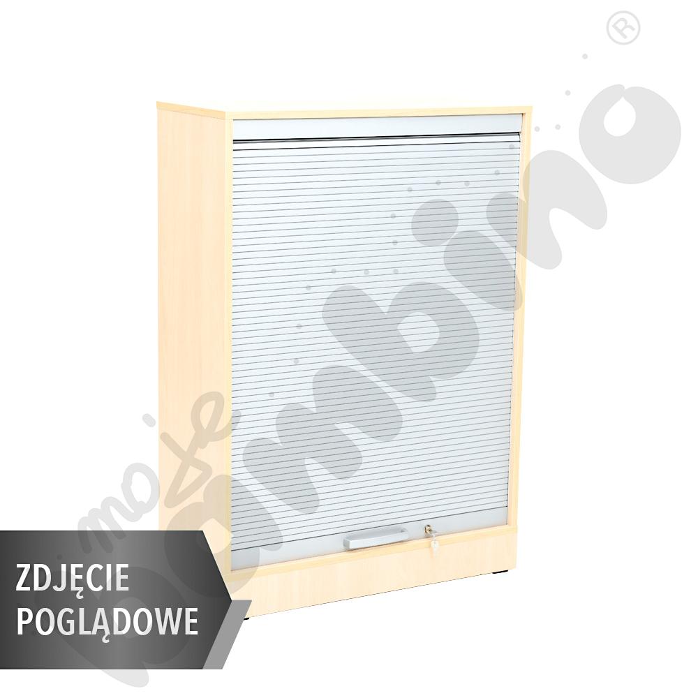 Regał Grande L z żaluzją - biały
