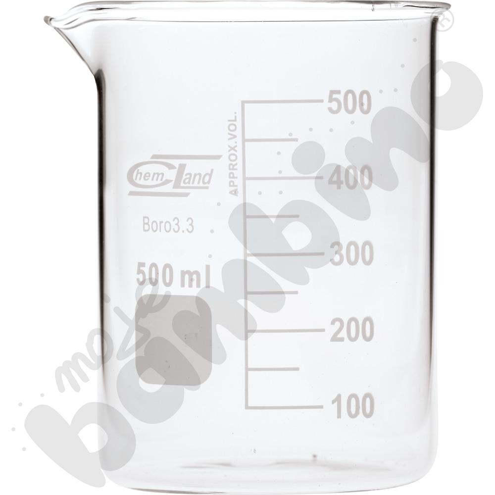 Zlewka niska szklana 500 ml