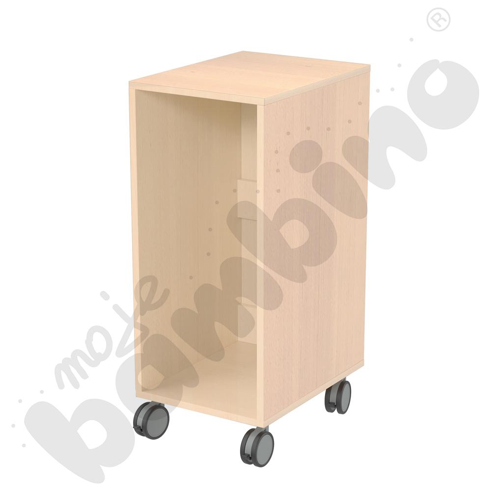 Szafka Flexi D na pojemniki - 1 kolumna, na kółkach