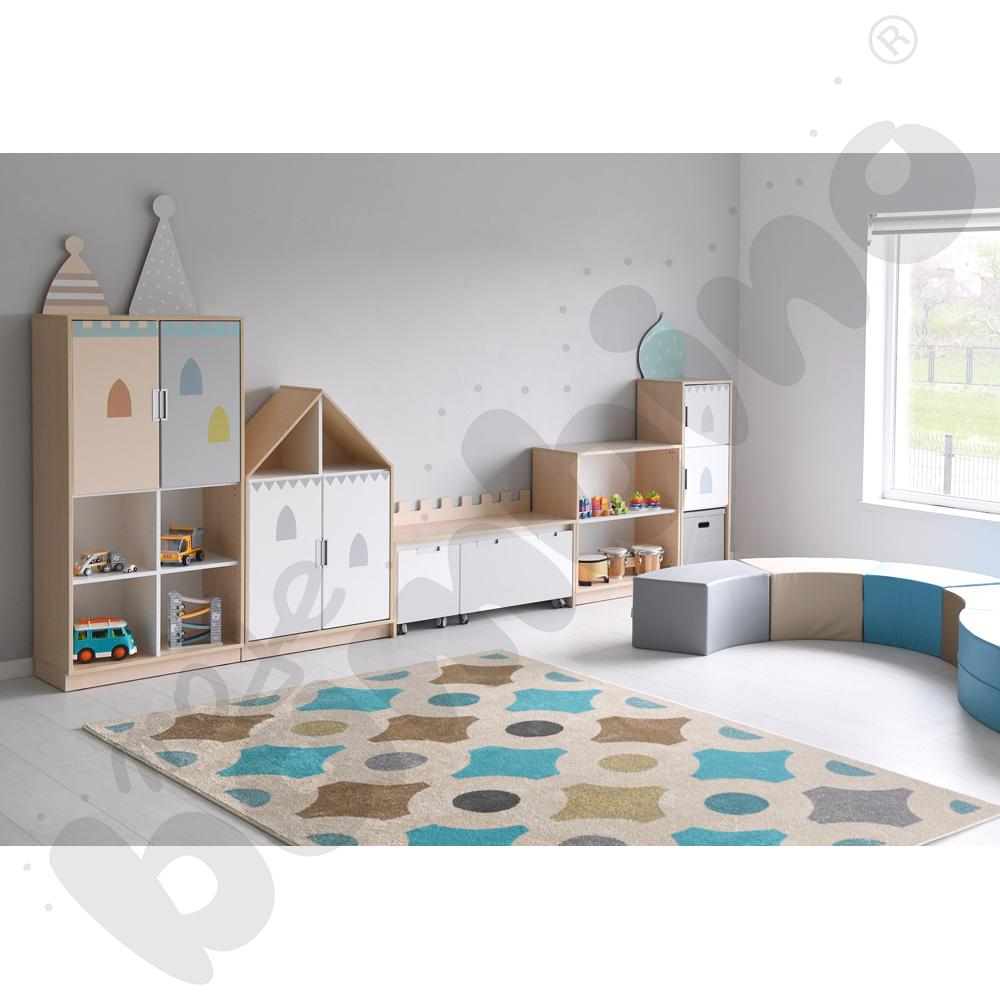 Quadro - zestaw Pałac 90 st., cichy domyk, skrzynia klon jasny