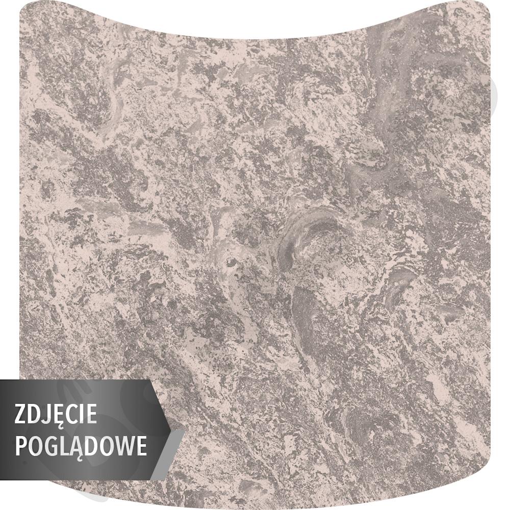 Stół Cichy kwadrat falisty 70x72, blat beżowy, narożniki proste, rozm. 6 z dwoma kółkami