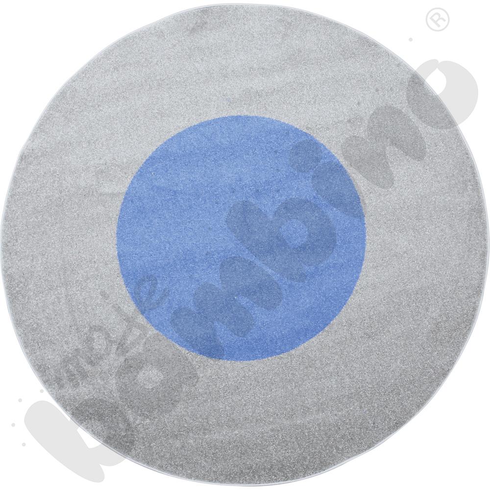 Dywan okrągły o śr. 2 m - szaro-niebieski