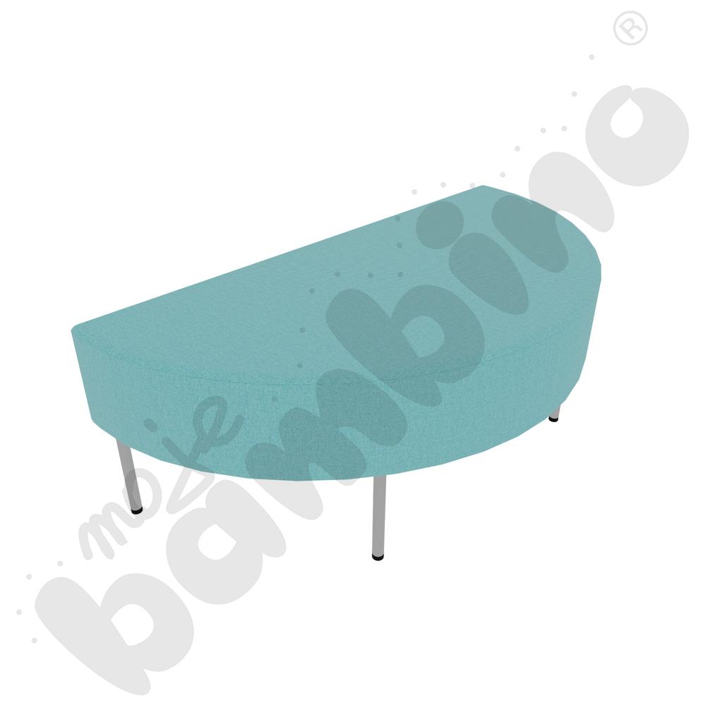 Pufa Versa zaokrąglona 120x60 cm z filcowymi stopkami, stelaż jasnoszary, tkanina RO20 Pufa Versa zaokrąglona 120x60 cm z filcowymi stopkami, stelaż jasnoszary, tkanina RO20