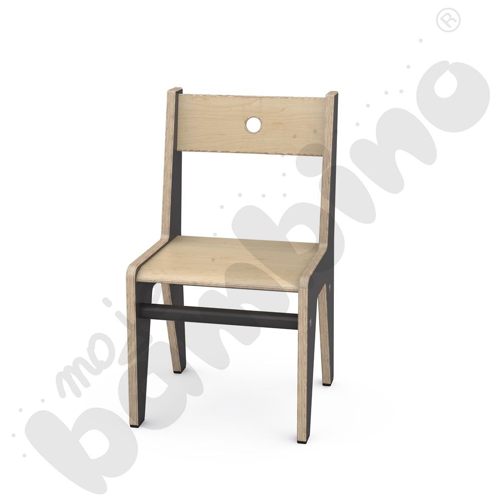 Czarne krzesło FLO 26 cm