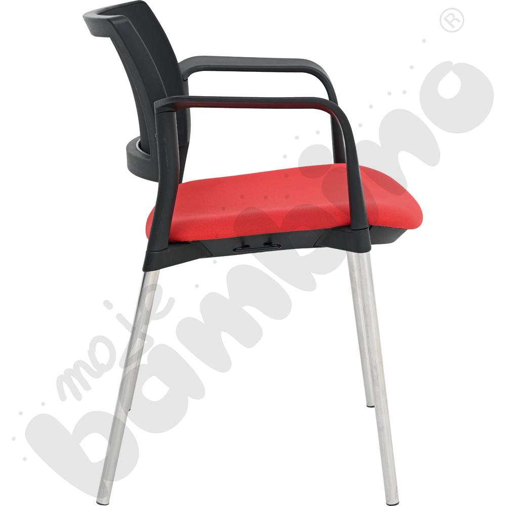 Krzesło Duo Top - czerwono-czarne