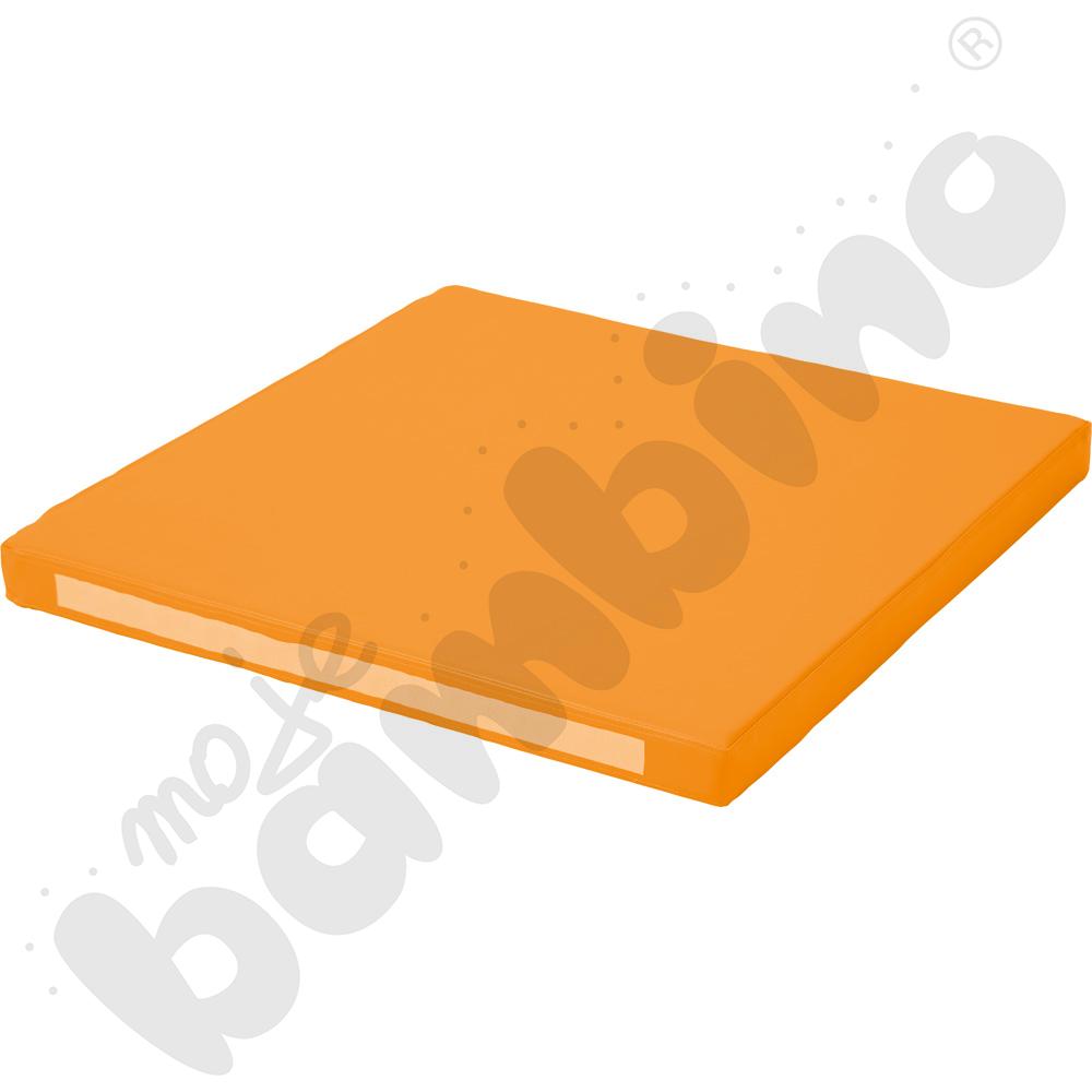 Materac kwadrat do piankowego kojca pomarańczowy - MED