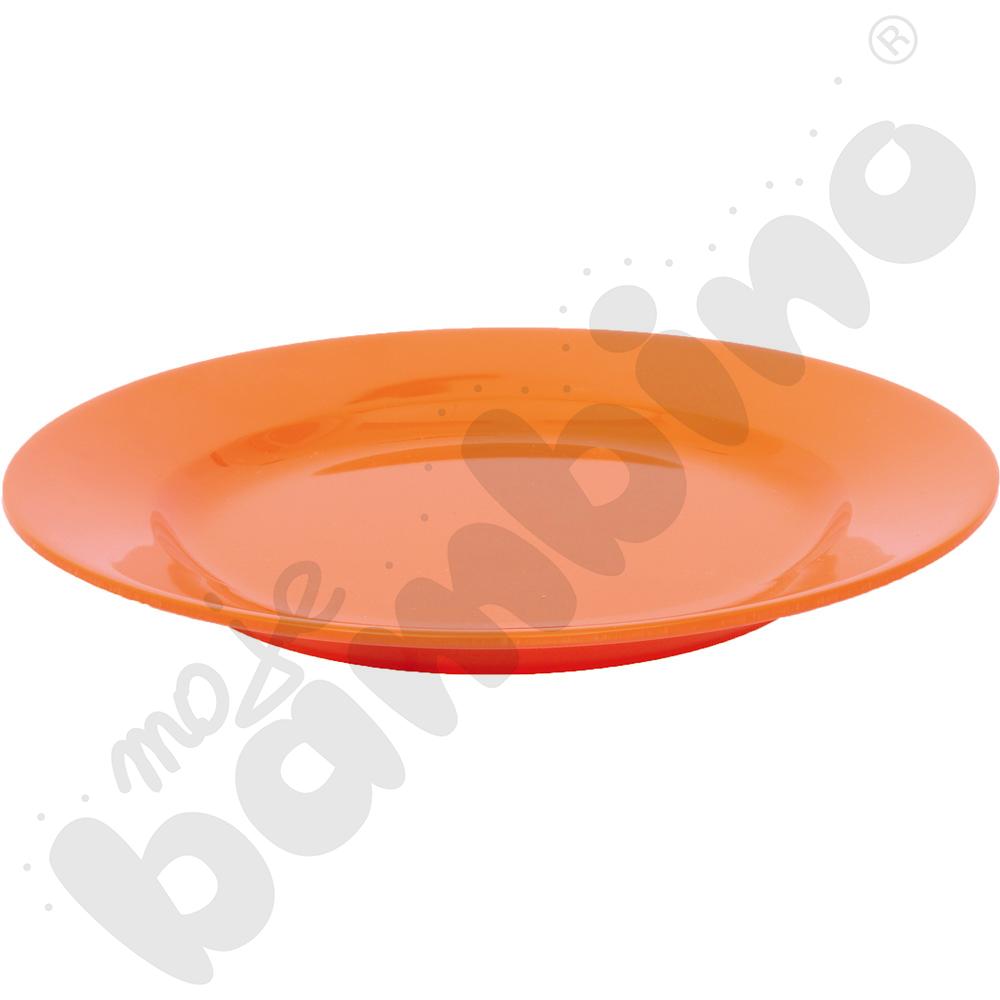 Płytki talerz 23 cm - pomarańczowy