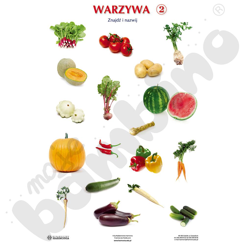 Dwustronna plansza tematyczna - Warzywa 2 
