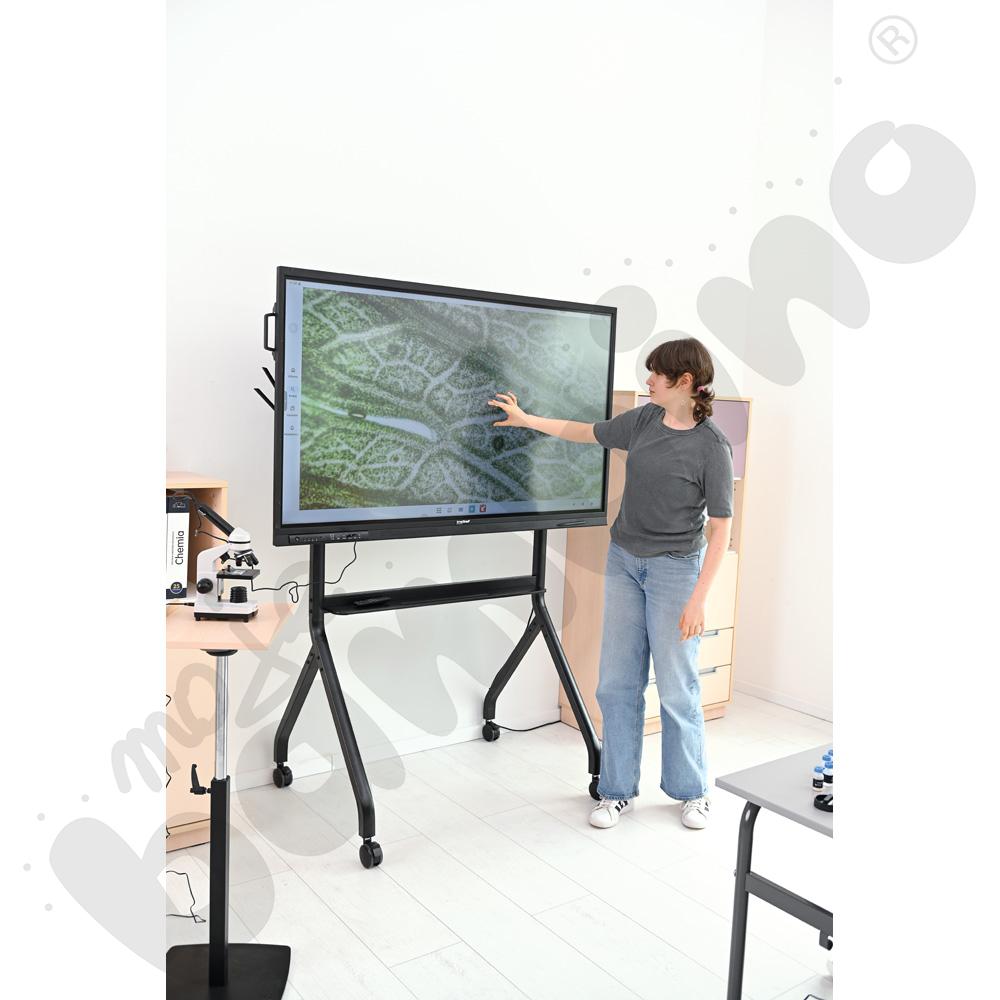 Monitor interaktywny insGraf Digital EduSpace 65 na stojaku mobilnym