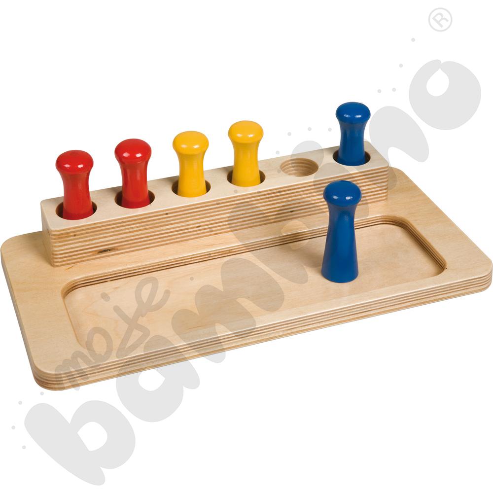Pudełko - Imbucare kołki Montessori