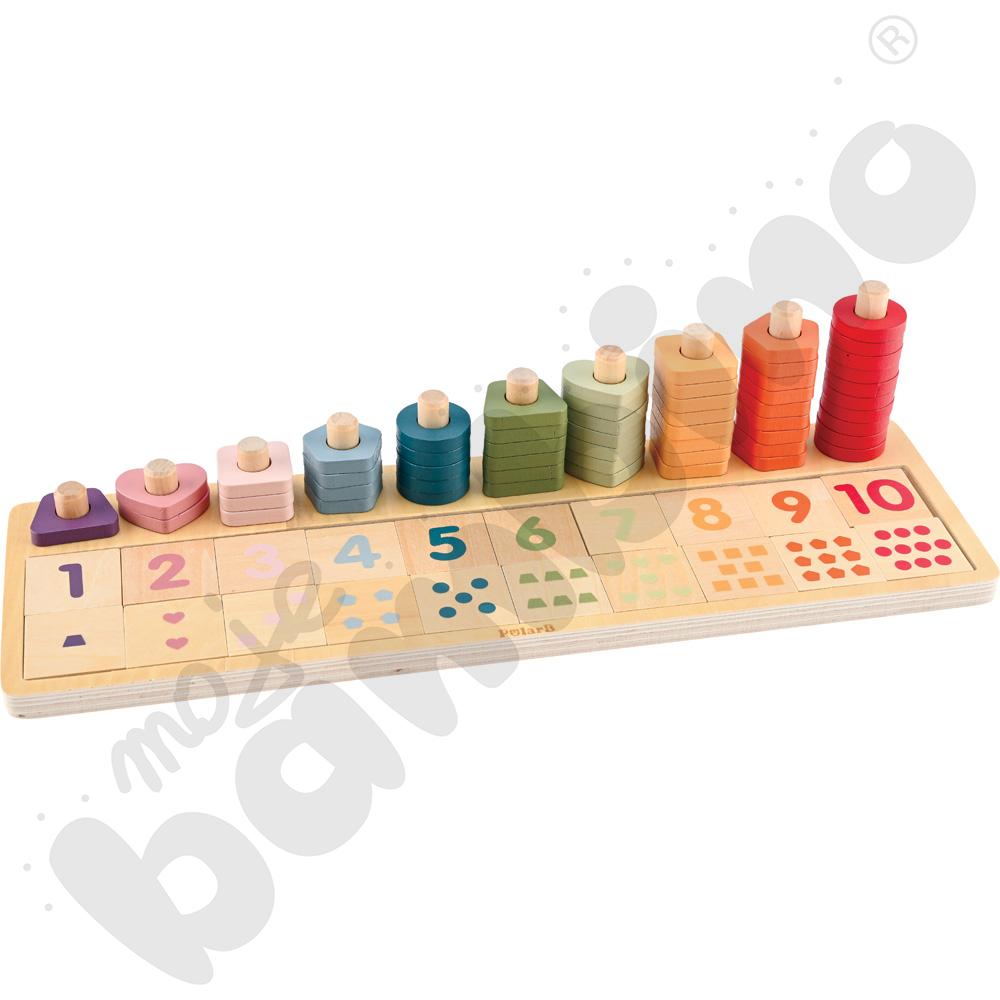 Drewniany sorter-liczydło 