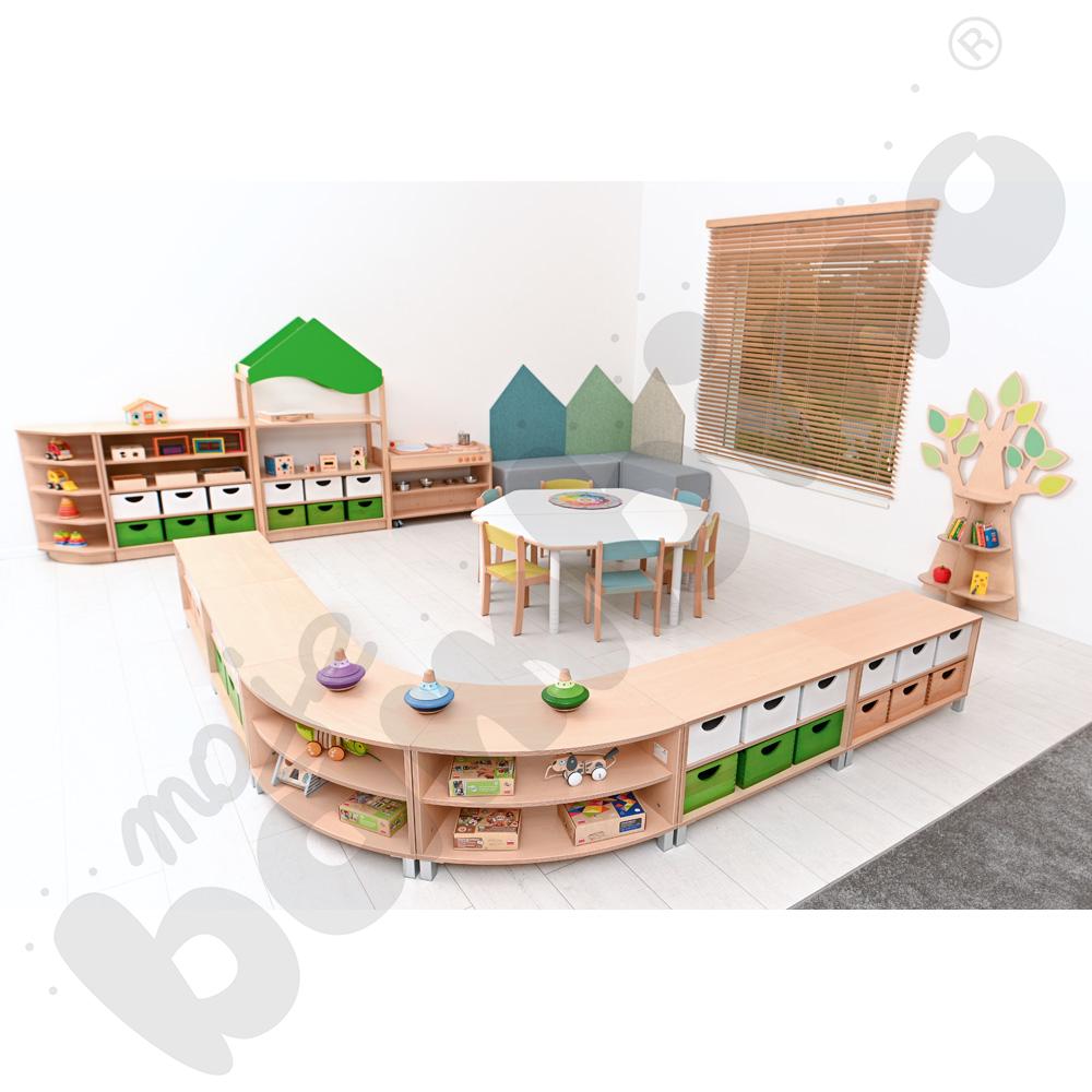 Szafka Flexi M 1/8 koła na nóżkach Szafka Flexi M 1/8 koła na nóżkach