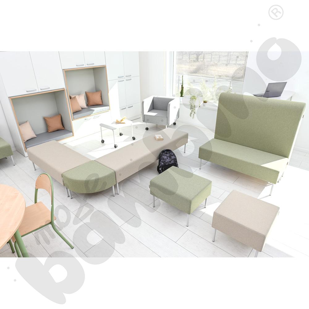 Narożnik Versa 50x50 cm z plastikowymi stopkami, stelaż jasnoszary, tkanina RO27 Narożnik Versa 50x50 cm z plastikowymi stopkami, stelaż jasnoszary, tkanina RO27