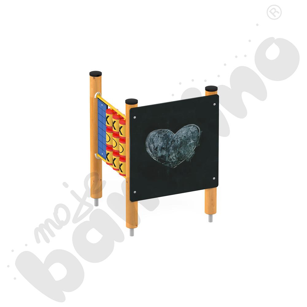 Tablica do rysowania z grą Kółko i krzyżyk