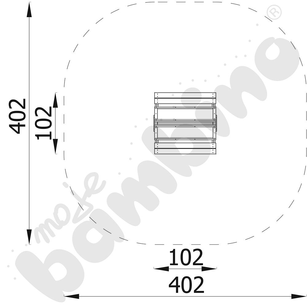 Tablica do rysowania z siedziskiem Terra z kotwami