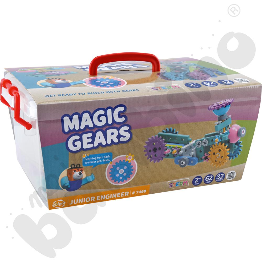 Klocki Gigo - Mały inżynier - magiczne koła zębate
