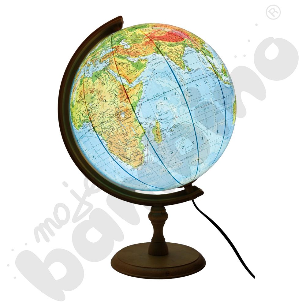 Globus fizyczny podświetlany Globus fizyczny podświetlany