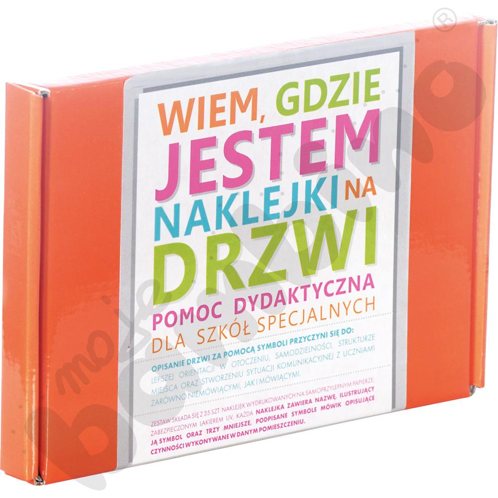 Naklejki na drzwi - Wiem, gdzie jestem