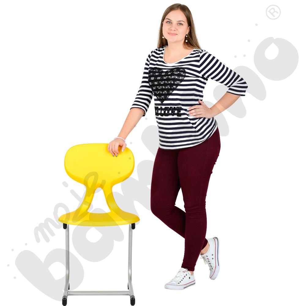 Krzesło zawieszane Colores rozm. 6 żółte