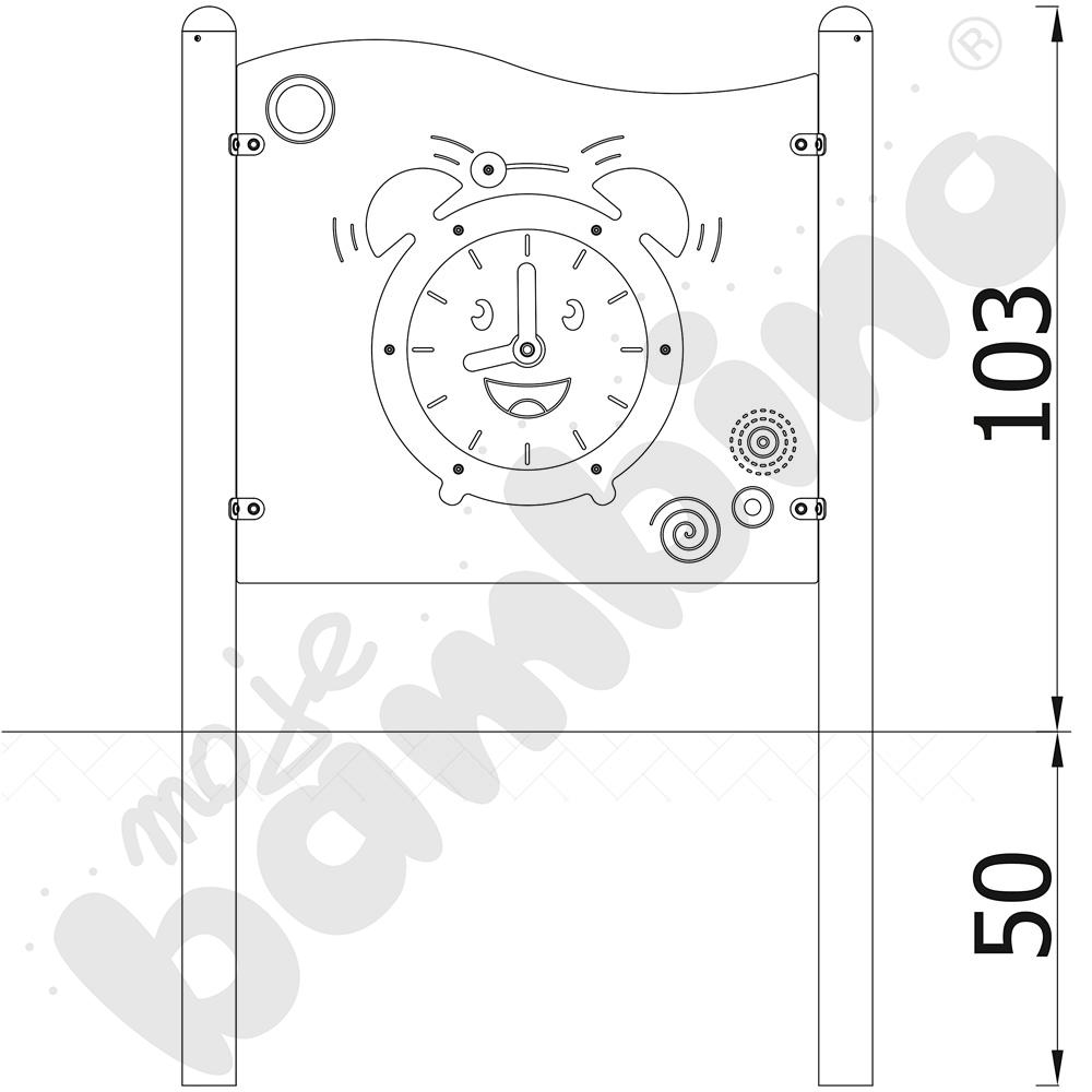 Milo - tablica Zegar