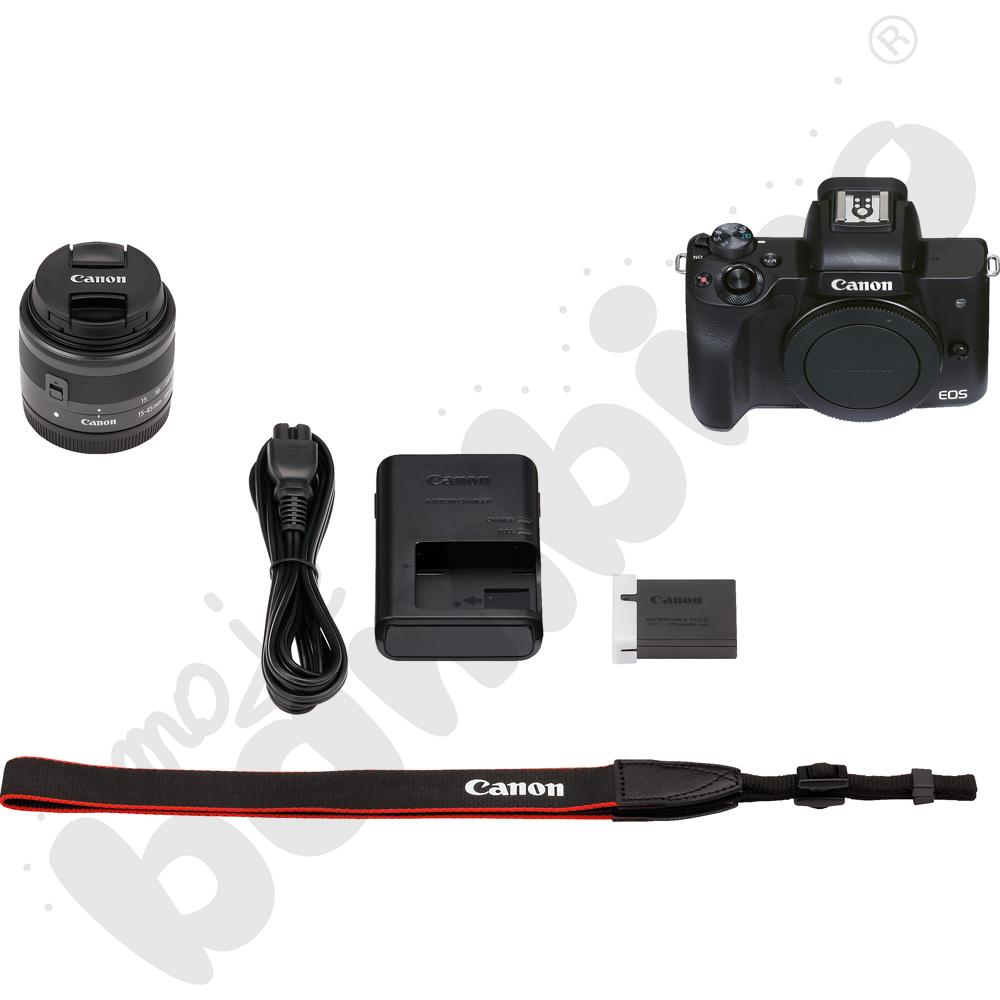 Aparat fotograficzny Canon M50 Mark II z obiektywem M15-45mm