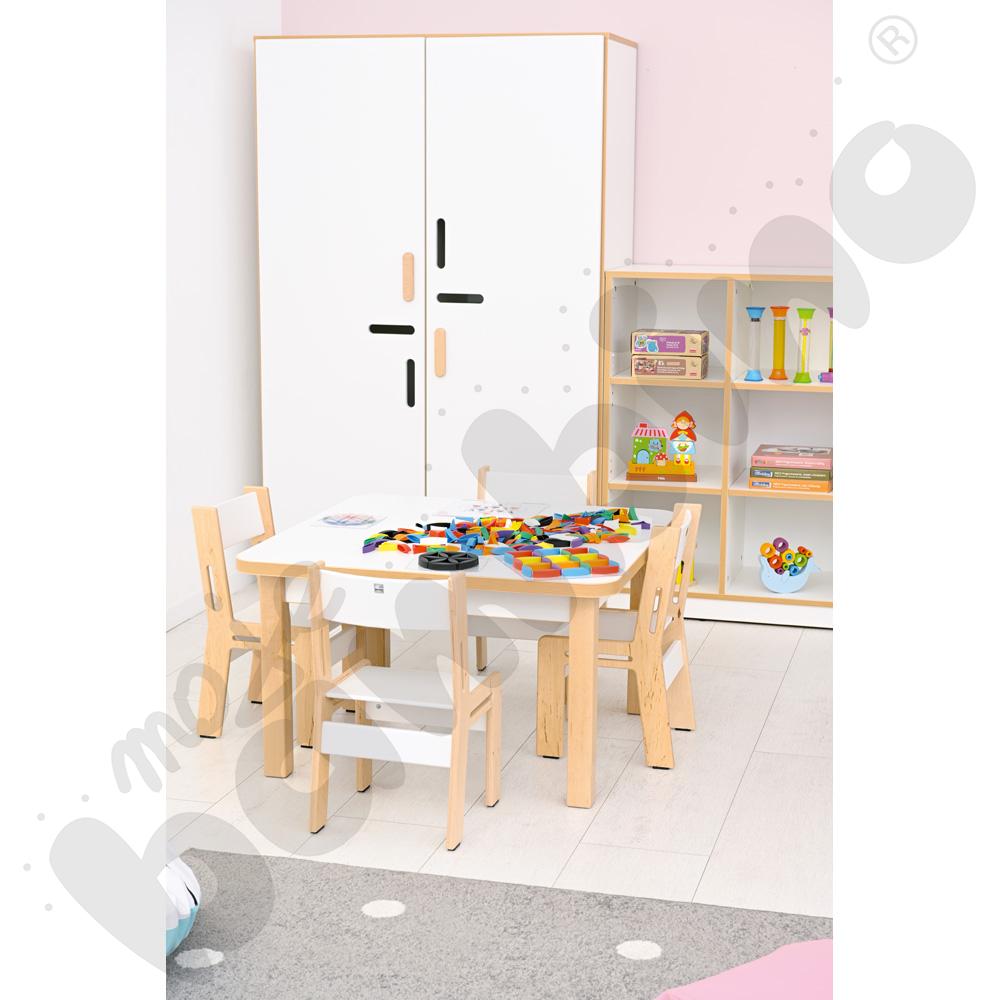 Białe krzesło NEA rozm. 2