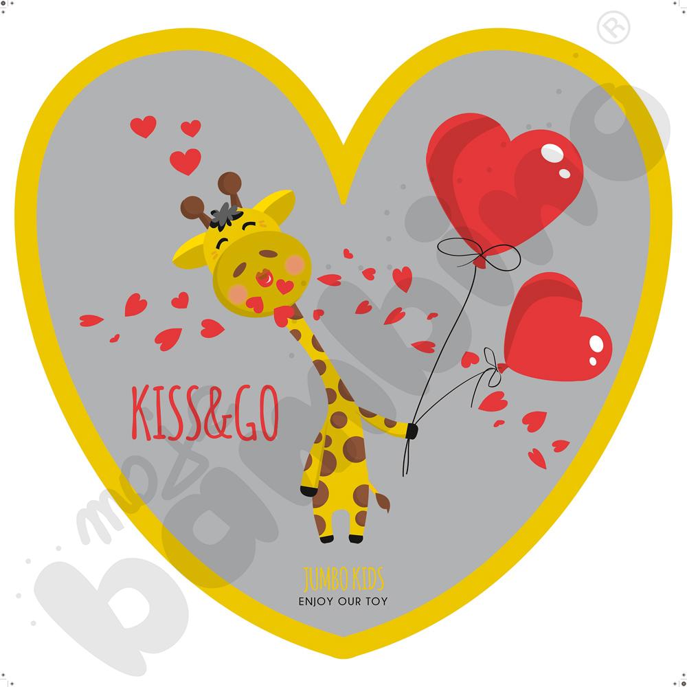 Naklejka podłogowa Kiss&Go - żyrafa