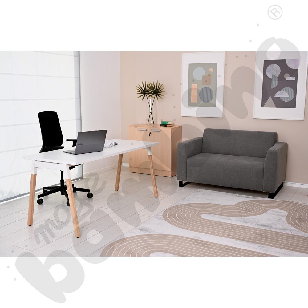 Sofa Universum 2-os. wys. 82 cm, 2 boki niskie, tkanina KG22