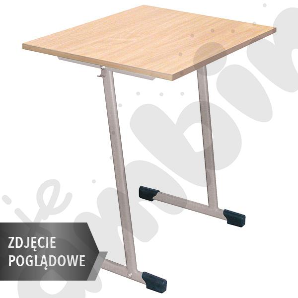 Stół T 70 x 50 rozm. 5, 1os., stelaż aluminium, blat brzoza, obrzeże ABS, narożniki proste