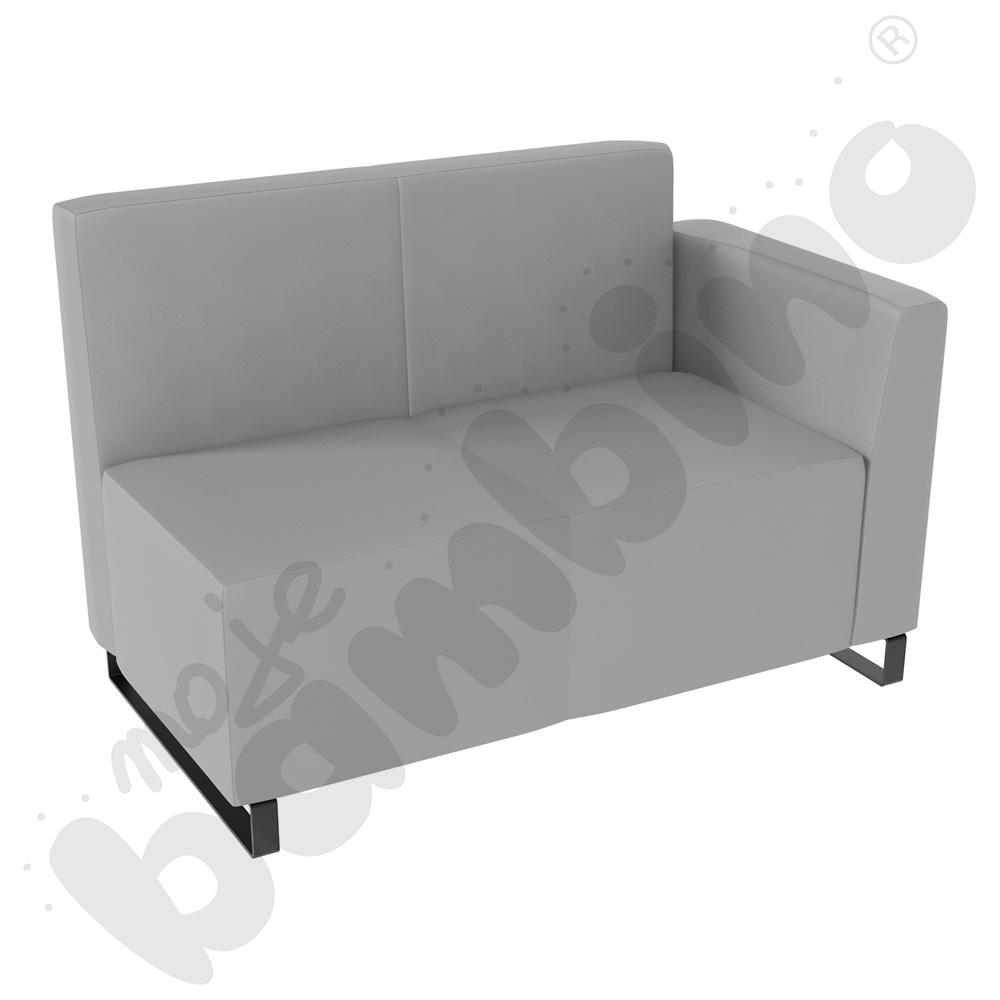 Sofa Universum 2-os. wys. 82 cm, bok niski prawy, tkanina MT02