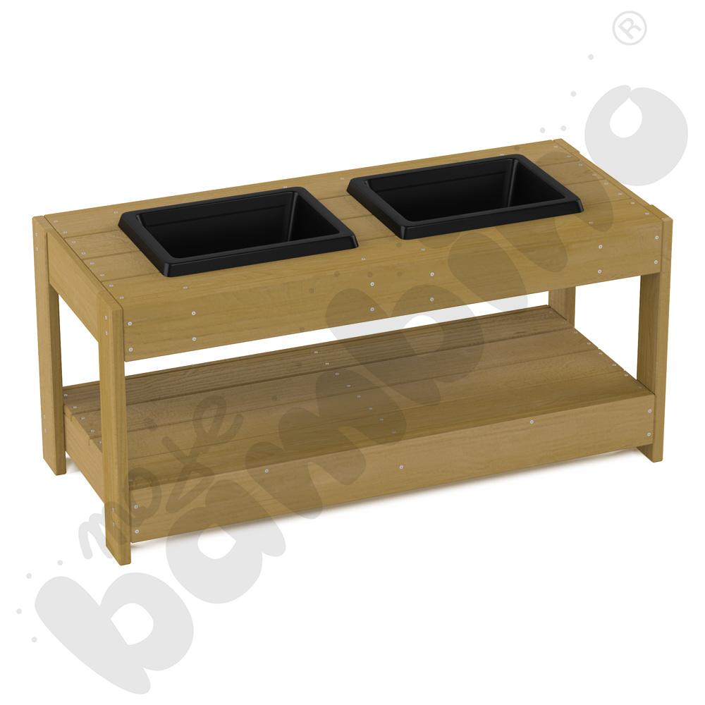 Stolik Terra z 2 pojemnikami, duży