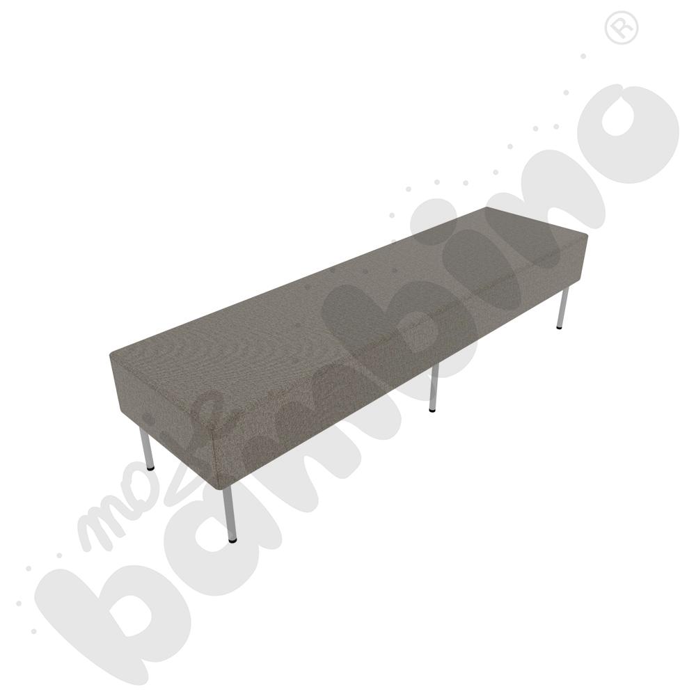Pufa Versa 180x50 cm z plastikowymi stopkami, stelaż jasnoszary, tkanina RO37 Pufa Versa 180x50 cm z plastikowymi stopkami, stelaż jasnoszary, tkanina RO37