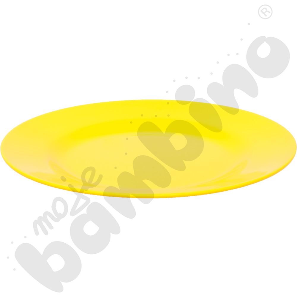 Płytki talerz 18 cm - żółty