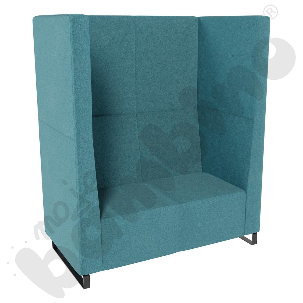 Sofa Universum 2-os. wys. 163 cm, 2 boki wysokie, tkanina KG09