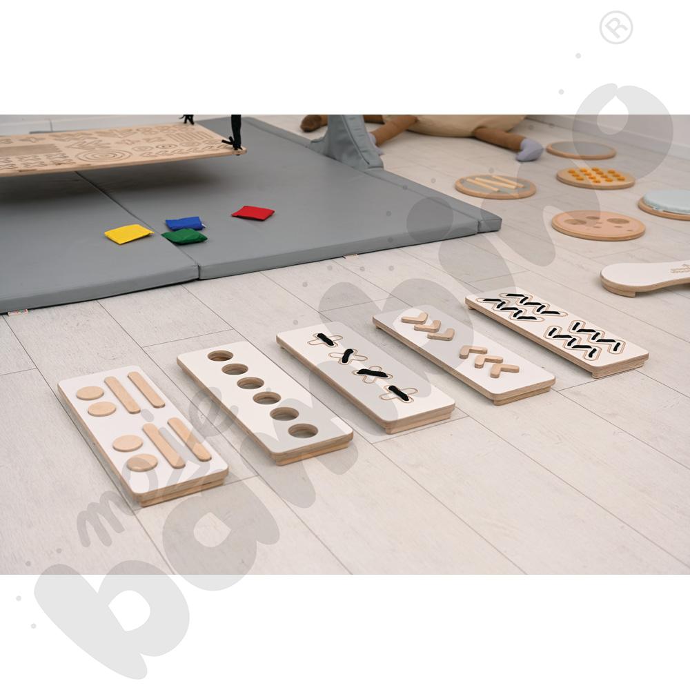 Ścieżki sensoryczne Good Wood - białe - MED Ścieżki sensoryczne Good Wood - białe - MED