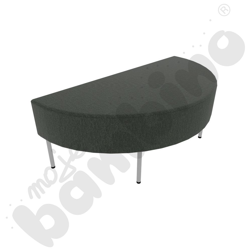 Pufa Versa zaokrąglona 120x60 cm z plastikowymi stopkami, stelaż jasnoszary, tkanina RO33 Pufa Versa zaokrąglona 120x60 cm z plastikowymi stopkami, stelaż jasnoszary, tkanina RO33