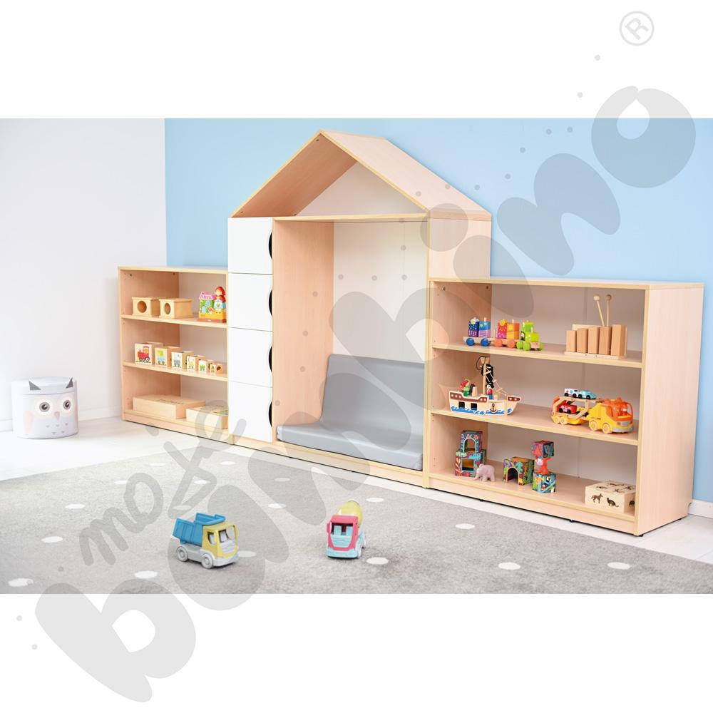 Biblioteczka-domek Feria - klon jasny