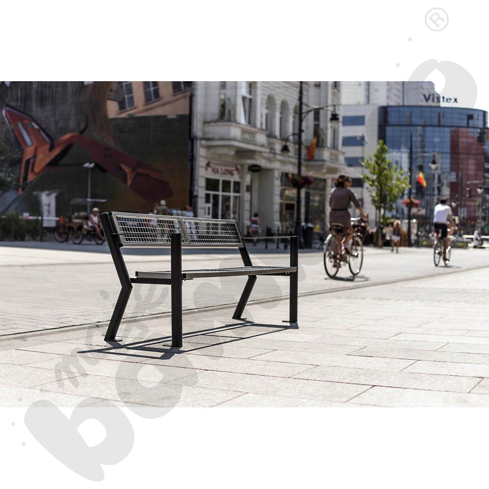 Ławka stalowa Gladiator z oparciem