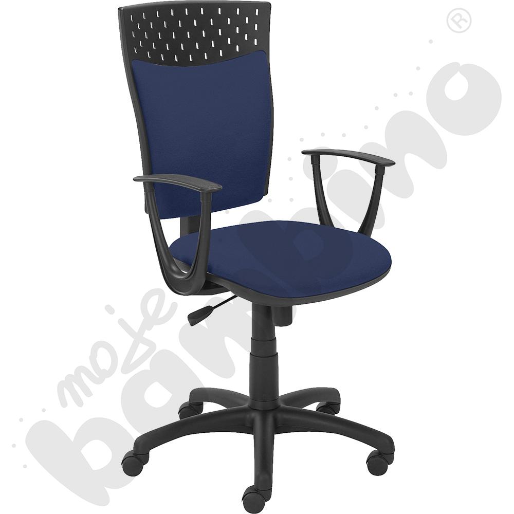 Krzesło obrotowe Stillo granatowo-czarne
