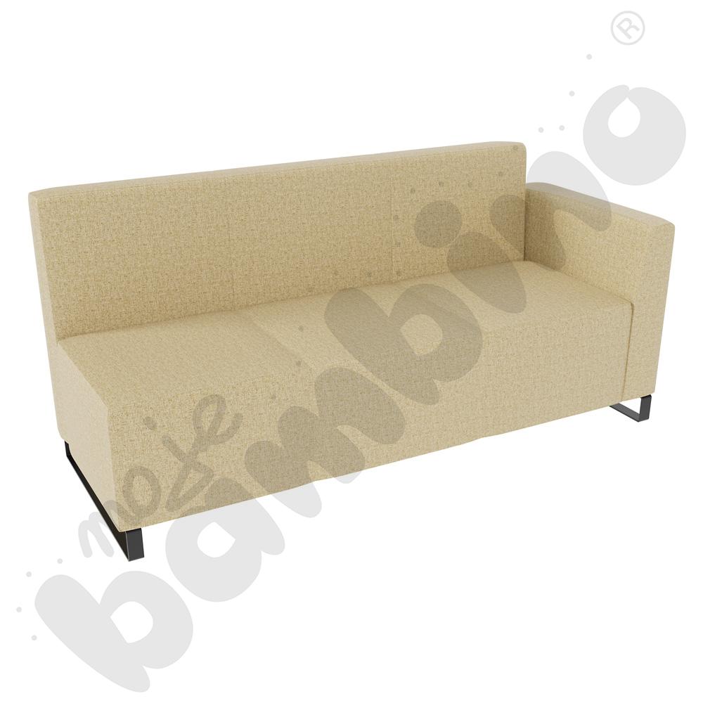 Sofa Universum 3-os. wys. 82 cm, bok niski prawy, tkanina RO09