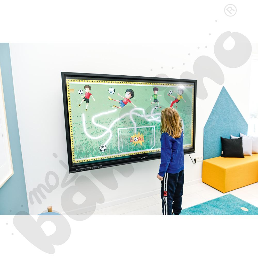 JumboEdu z monitorem interaktywnym insGraf Digital EduSpace 65 i uchwytem ściennym