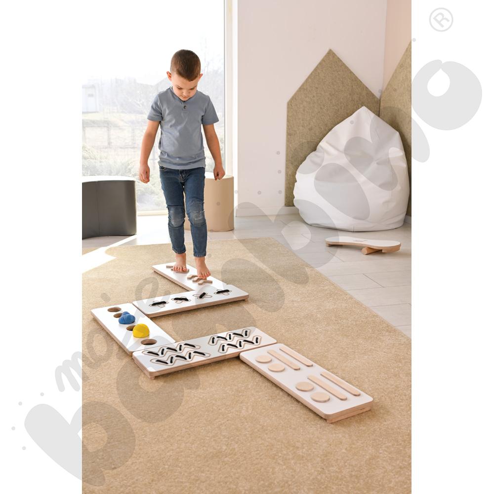 Ścieżki sensoryczne Good Wood - białe - MED Ścieżki sensoryczne Good Wood - białe - MED