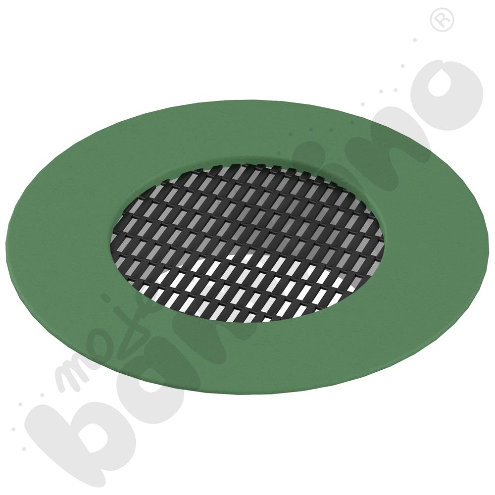 Trampolina Mały krater, mata czarna, obrzeże zielone