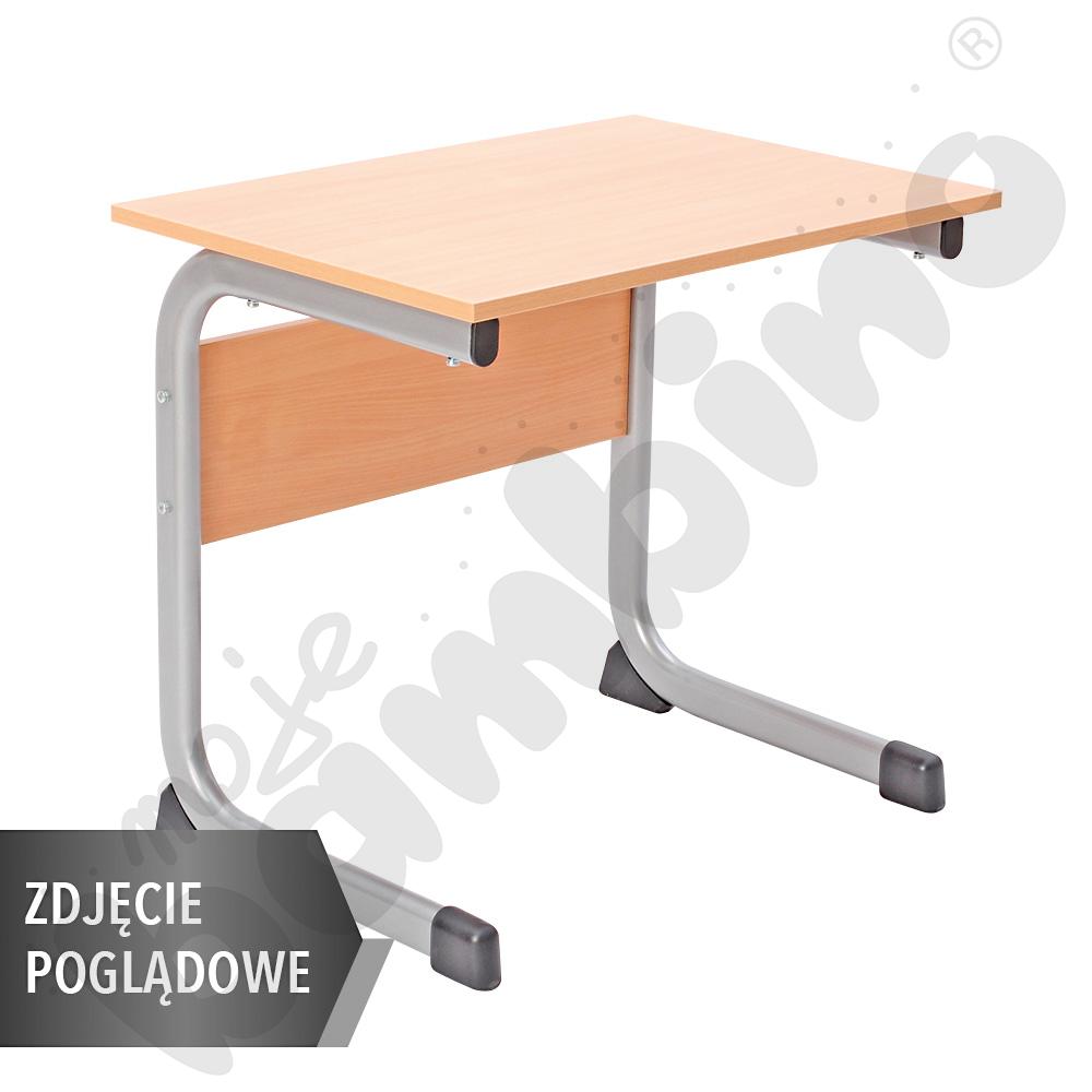 Stół IN-C 70x50 rozm. 6, 1os., stelaż aluminium, blat szary, obrzeże ABS, narożniki zaokrąglone