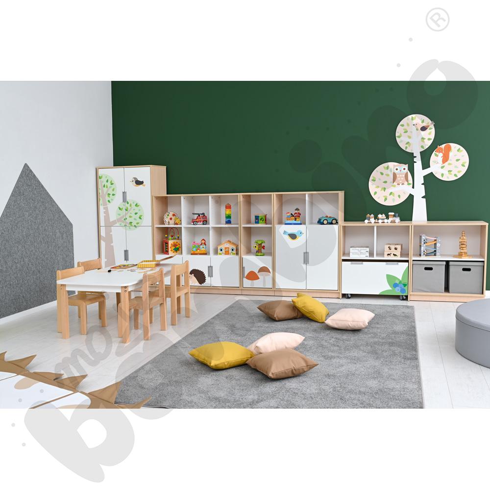 Quadro - zestaw Las 90 st., cichy domyk, klonowa skrzynia