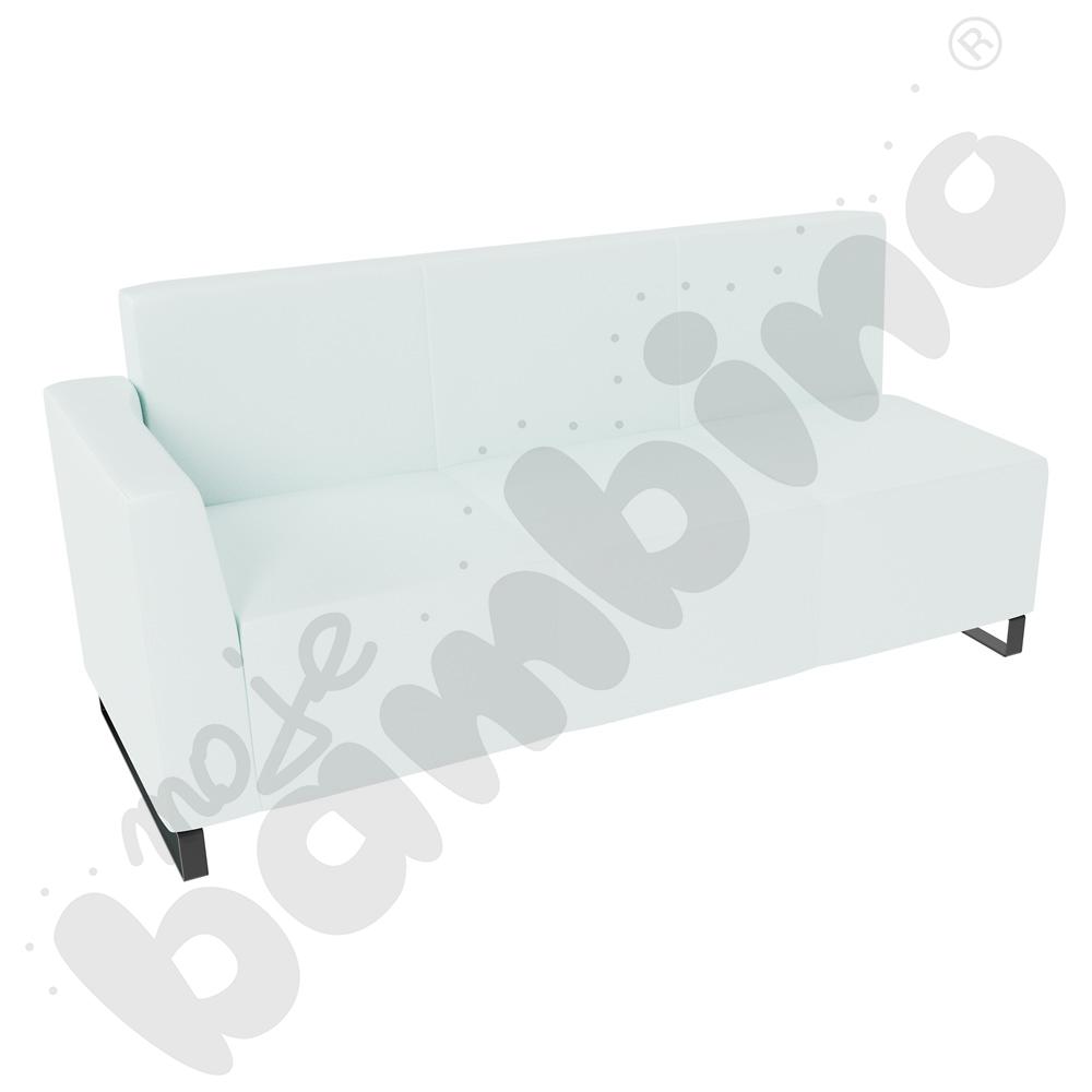 Sofa Universum 3-os. wys. 82 cm, bok niski lewy, tkanina MT13