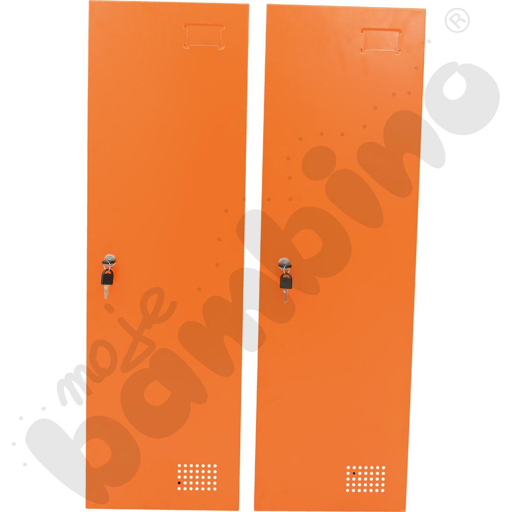 Drzwi do szafy skrytkowej 4 i 6-schowkowej - pomarańczowe 2 szt.
