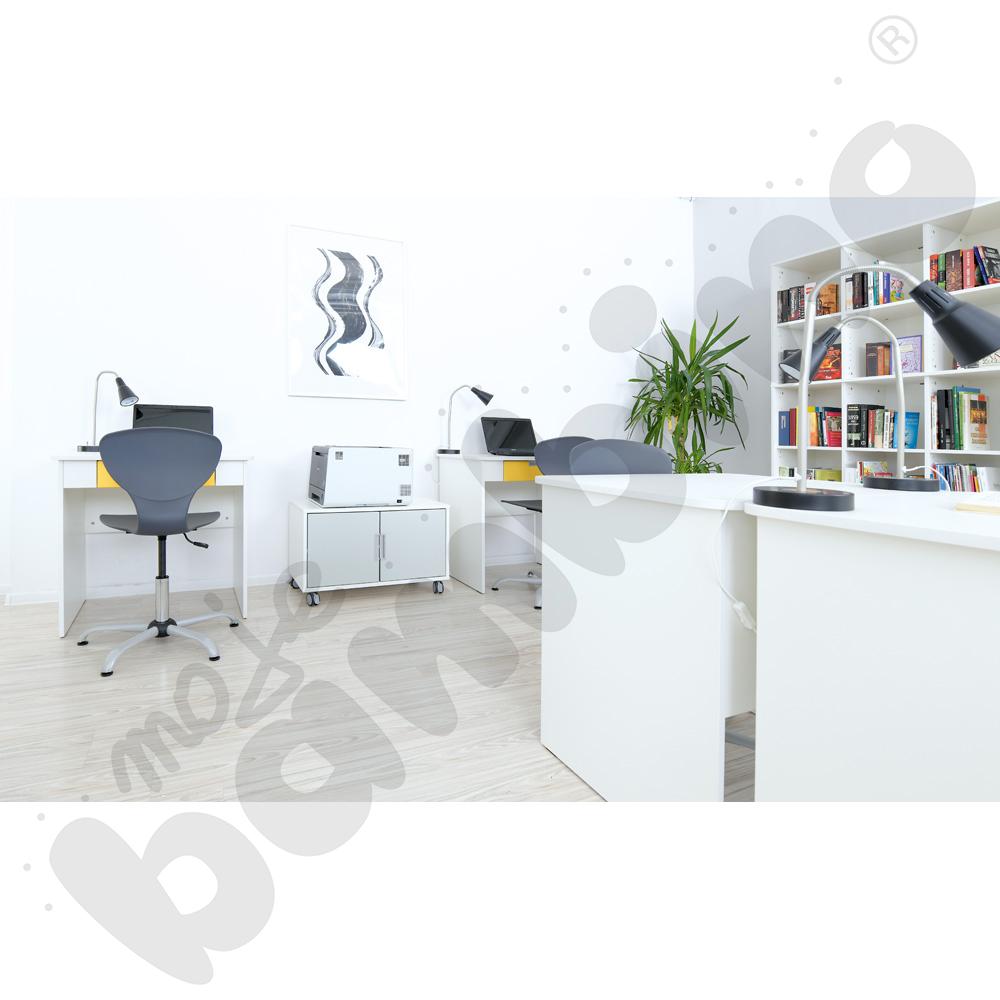 Krzesło Flexi obrotowe z reg.  wys. szare Krzesło Flexi obrotowe z reg.  wys. szare